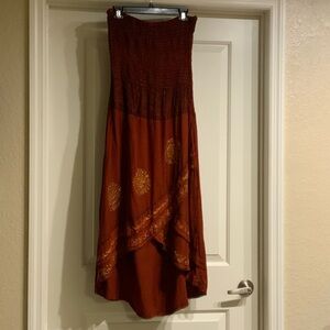 Ruched Hi Low Tube Dress (NWOT)